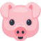 Pig Face emoji on Facebook